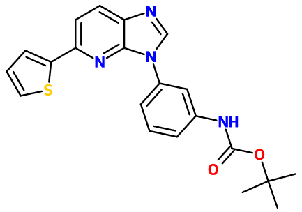 (image for) MC004016 tert-Butyl N-{3-[5-(thiophen-2-yl)-3H-imidazo[4,5-b]pyridin-3-yl]phenyl}carbamate